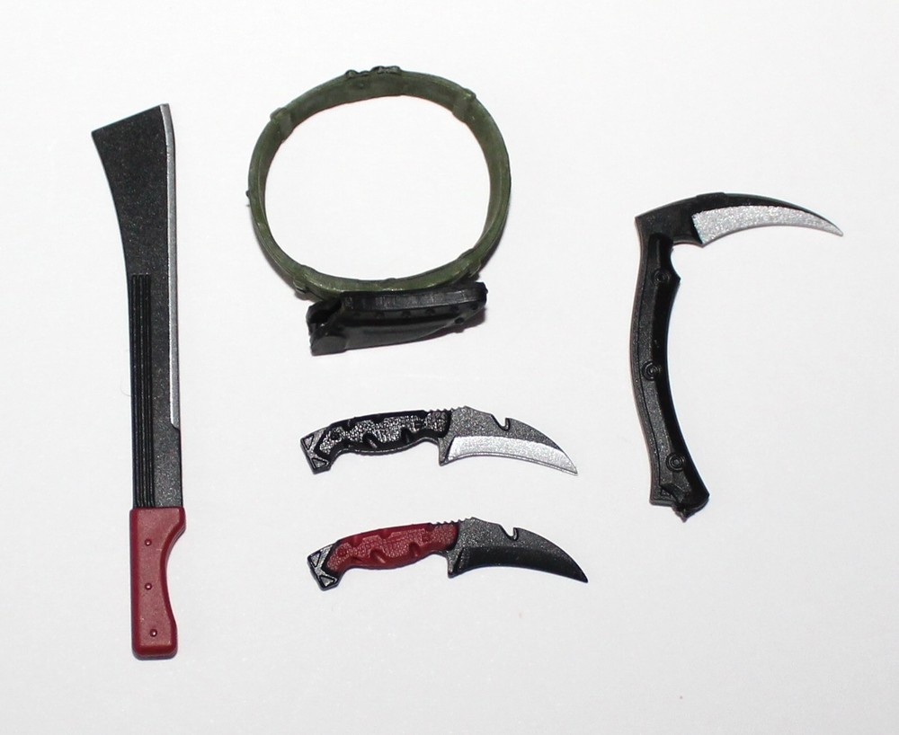 PANDORA UPGRADE GEAR Belt Knife Machete Lot VALAVERSE ACTION FORCE 6″ Scale 1/12