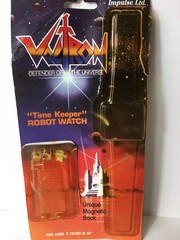 1985 Voltron Impulse, Time Keeper Robot Watch Original Package cardback w bubble