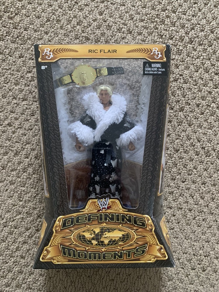 MATTEL WWE ELITE DEFINING MOMENTS RIC FLAIR WRESTLING ACTION FIGURE WWF WCW