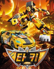 Metal CardbotW Tachy Savannard Bloodwing Transforming Robot Car Toy Bundle Korea
