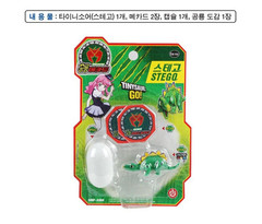 Dino Mecard Tinysaur STEGO Stegosaurus Dinosaur Transforming Robot Toy Figure