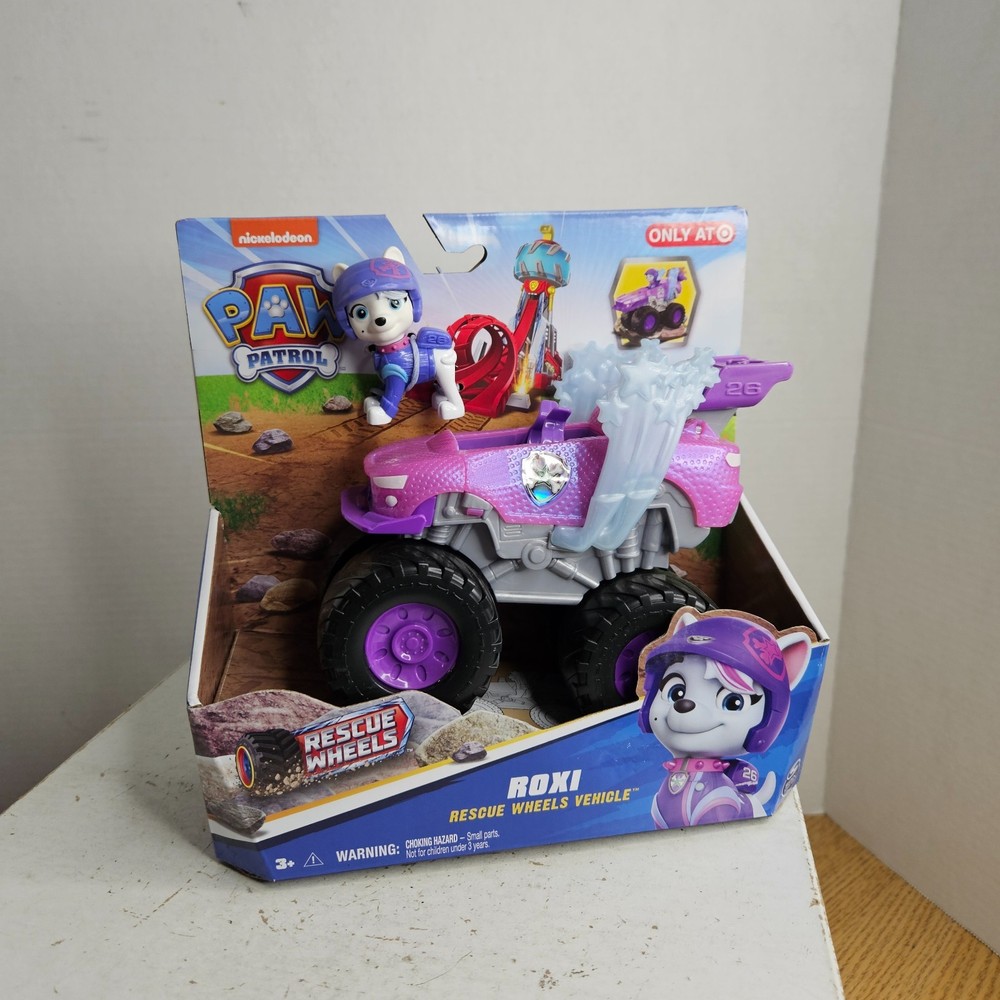 NEW Paw Patrol Roxi’s Rescue Wheels Vehicle Roxi Figure Spin Master Nickelodeon