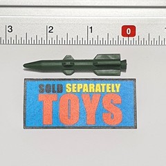 GI Joe Ammo Dump Unit 109MM MISSILE no sticker rocket original 1985 playset part