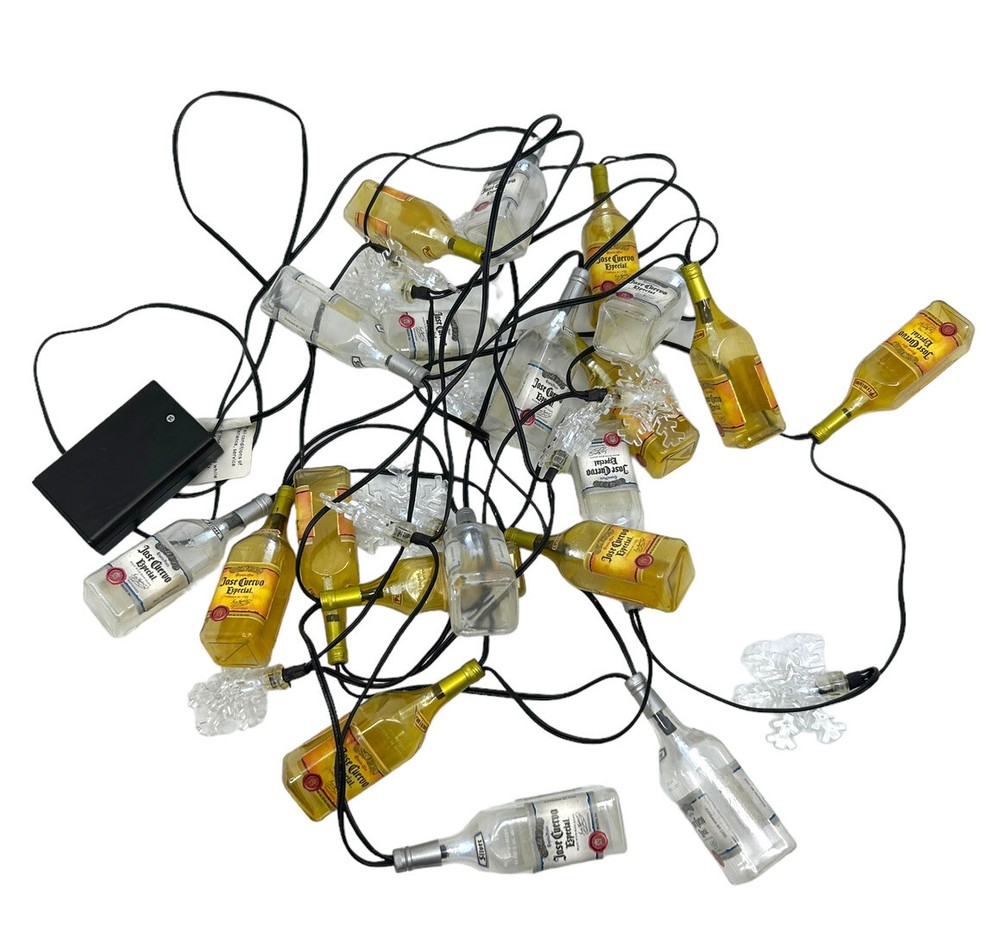 Jose Cuervo Battery Powered String Lights Christmas Snowflake 3 Modes Vintage