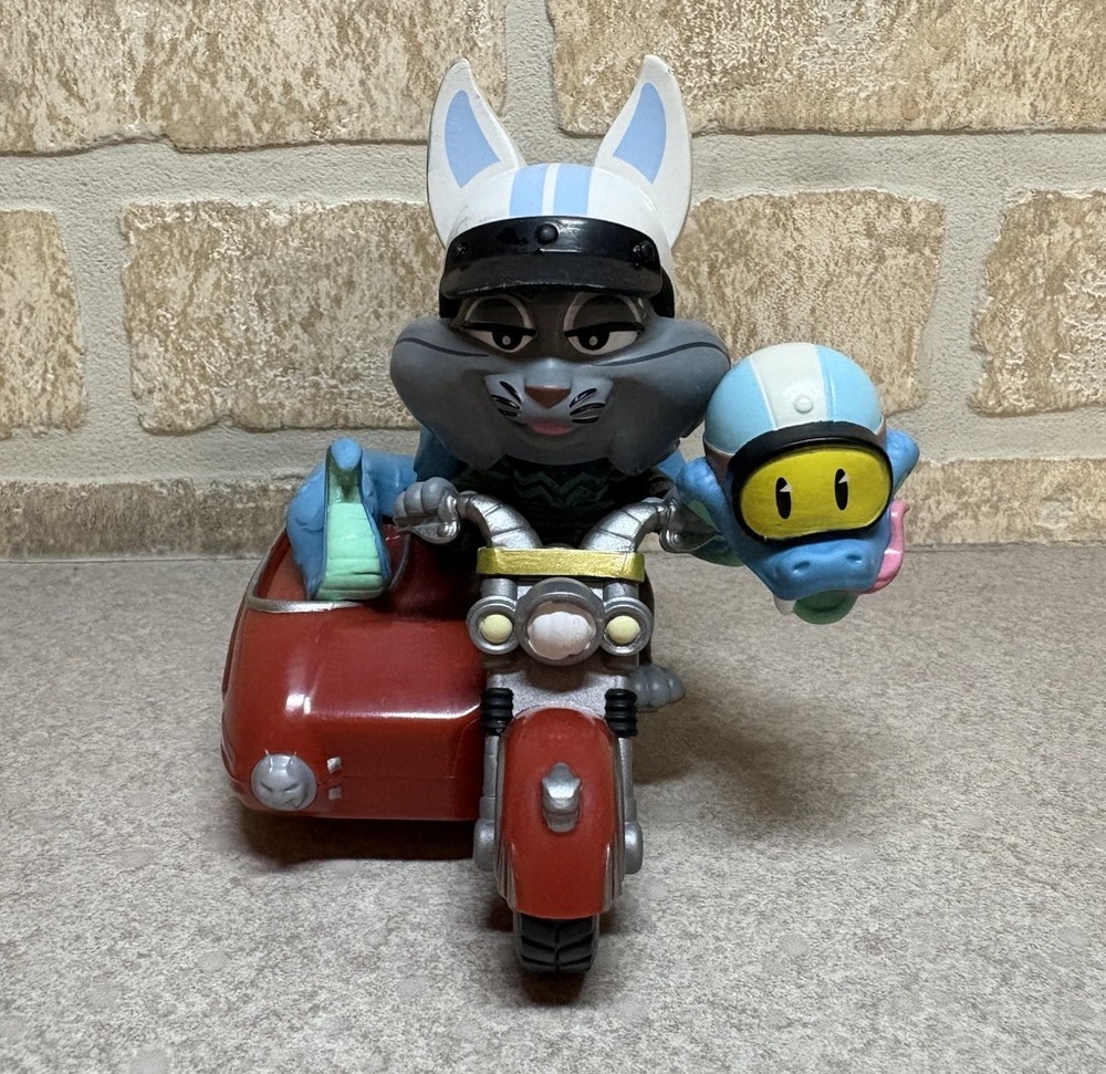 Zootopia 2 Pull Back Stunt Vehicle Pawbert Lynxley & Gary De’Snake Disney