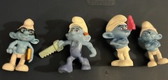 Lot of 15 SMURFS Figures 2”- 3” Various Years.