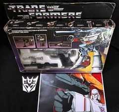 G1 1984 MEGATRON • 100% COMPLETE VINTAGE BOXED • VINTAGE G1 TRANSFORMERS