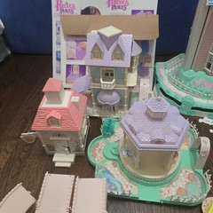 VINTAGE 1988 PRECIOUS PLACES MANSION HOUSES FIGURES LOT FISHER PRICE *Not Tested