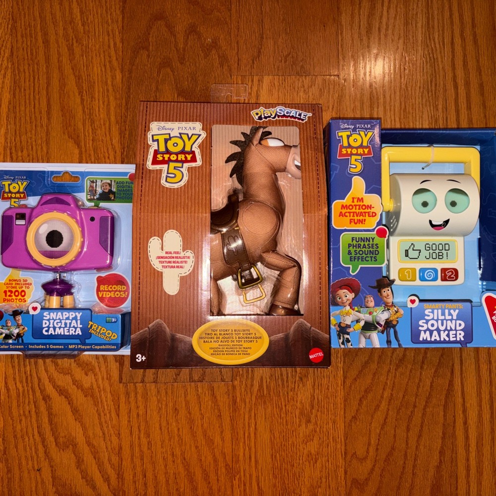 Toy Story 5 Bullseye Ragdoll Plush Figure Silly Sound Maker Snappy Camera 3