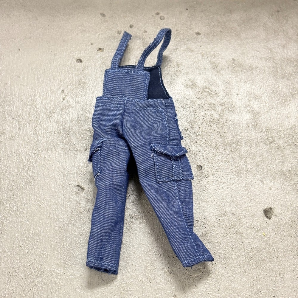 PB-OVLPT-DEM: 1/12 scale Denim fabric Overall for 6″ muscular body