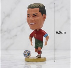 Cristiano Ronaldo Figure Portugal Soccer Figurine 6.5cm Football Collectible