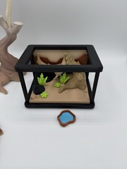 3D Printed lizard Tank Include 1+1 lizard,Articulated Fidget Toys, Picture Color