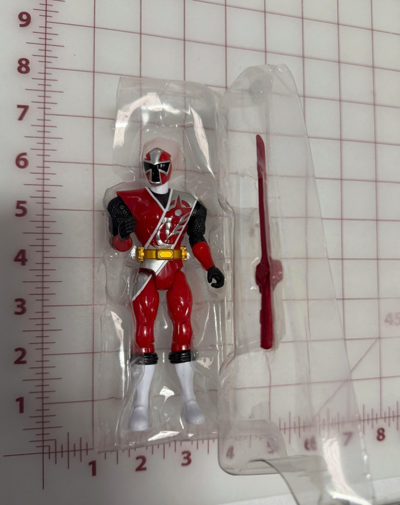 Power Rangers Ninja Steel Exclusive 5″ Red Ranger Figure New in Plastic Bubble