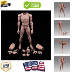 1:6 Scale Muscle Male Action Figure Skin 12 Inch Flexible Male Figure Body D…