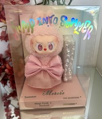 Mokoko Labubu Jump Into Summer Plush Popland Exclusive AUTHENTIC USA Pink Cute