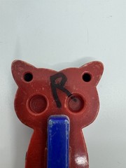 Vintage Owl Call Whistle Toy Plastic Resin Black Whistle