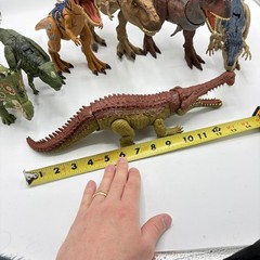 Lot of 7 Jurassic World Dinosaur Toys Sarcosuchus Carnotaurus Sounds Roar 2020s