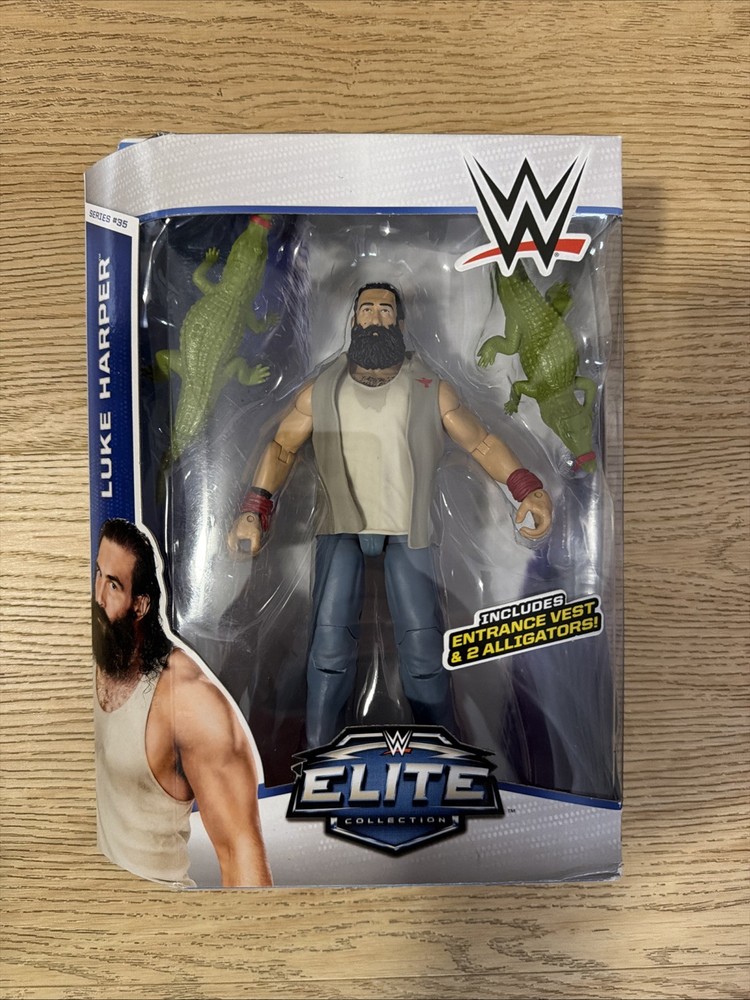 Wwe Elite Mattel Series 35 Luke Harper Figure w/ Alligators