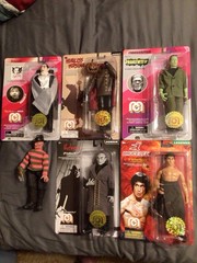 MEGO Lot Headless Horseman, Frankenstein, Dracula, Nosferatu, Bruce Lee, Freddy