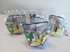 Blockbuster 1997 Wizard of Oz Dorothy Lion Tinman Scarecrow Sealed Set of 4