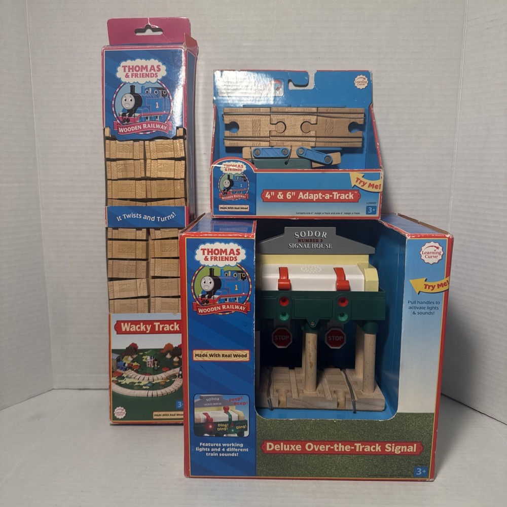 Learning Curve Thomas & Friends Wooden Railway Deluxe Tracks + Tracks SEE PICS