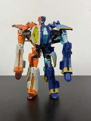 Transformers Animated Safeguard Set Of Jetfire And Jetstorm – MINT 100% Complete