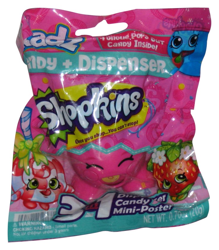 Shopkins Radz Candy + Dispenser (2017) Mini Figure Toy w/ Mini Poster