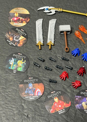 MARVEL INFINTY SAGA BLOKEES LOT OF PARTS ACCESSORIES WEAPONS AS SHOWN AS IS