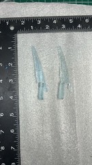 Clear Blue painted HAND Blade REPRO for Power Rangers Time Force Shadow Megazord