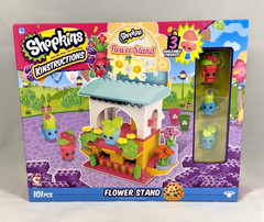 SHOPKINS KINSTRUCTIONS Flower Stand, Brand New, 128 PIECES BUILDING SET, AGES 6+