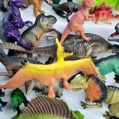 Dinosaur Action Figures Lot Jurassic Bundle Collection Toy Set Junk Drawer VTG.