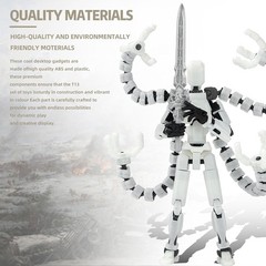 T13 Fully Jointed 3D Printed Figure with Weapons
