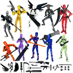 (Assembly Completed) 10 Packs T13 Action Figure Set, Dummy 13 3D Printed Actionf