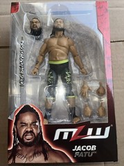 Major League Wrestling Jacob Fatu w/ Barbed Wire Kendo Stick 6″ Figure MLW WWE