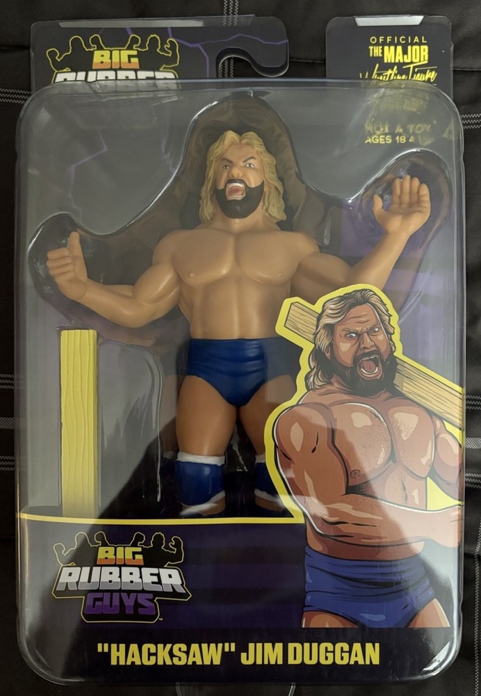 Hacksaw Jim Duggan Big Rubber Guys brand new Collect Major LJN style figure