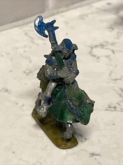 Vintage Metal Miniature Figurines Dungeons & Dragons Tabletop Lot of 5 w/ Dragon