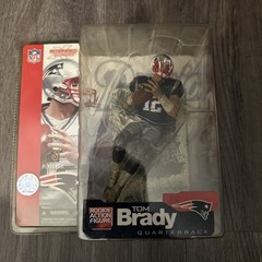 MCFARLANE TOM BRADY Rookie PATRIOTS BLUE JERSEY SNOW BASE Ultra Rare NIB