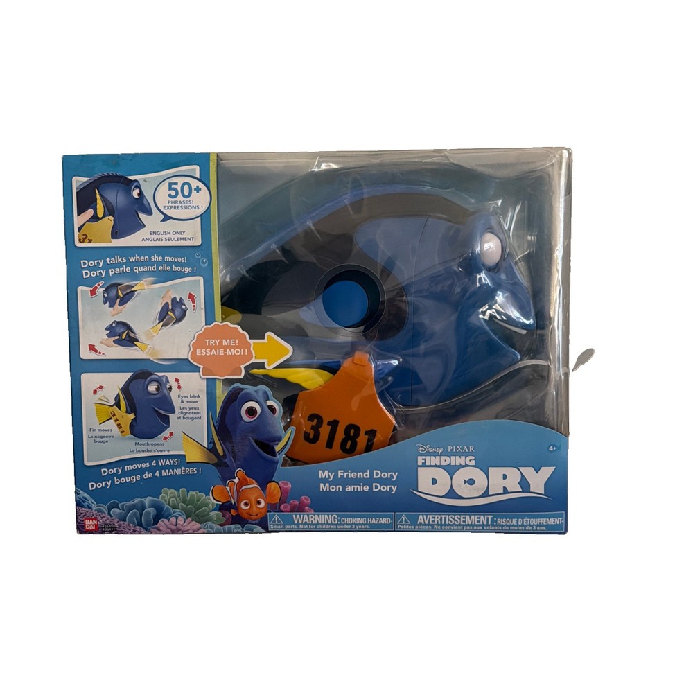 2016 Disney Pixar Finding Nemo My Friend Dory Talking Moving Toy Bandai *New