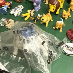 Lot of 50+ Vintage Mixed Lot PVC Plastic Toys, Disney, Pixar, Smurfs, Snoopy