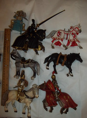 Mixed Lot of Schleich Knights Horses Medieval Action Figures Toy a