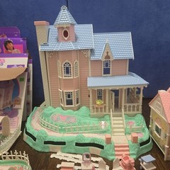 VINTAGE 1988 PRECIOUS PLACES MANSION HOUSES FIGURES LOT FISHER PRICE *Not Tested