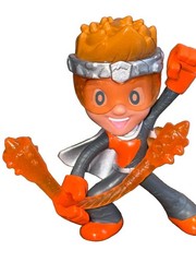 Ninja Kidz TV Series Paxton 2.5” Mini Figure with Orange weapon Accessory Toy