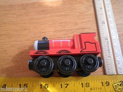 Thomas the Tank Engine James + Tender FOR DISPLAY ONLY wooden NM/M NICE!