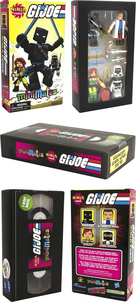 G.I. Joe Ninja Force Minimates New York Comic Con 2022 exclusive VHS box set
