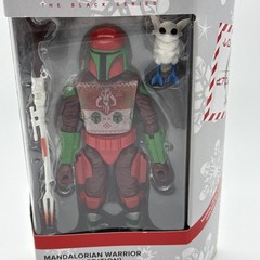 STAR WARS The Black Series Mandalorian Warrior Holiday Edition New In Box
