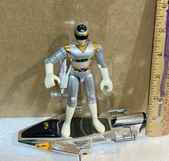 Silver Ranger Power Rangers In Space Galaxy Glider Figure Set 1997