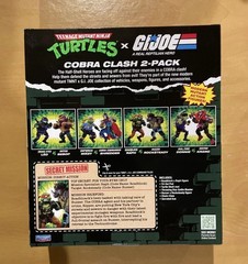 Playmates TMNT x G.I. JOE Mashup Complete Set of 4 Cobra Clash 2-Packs NEW