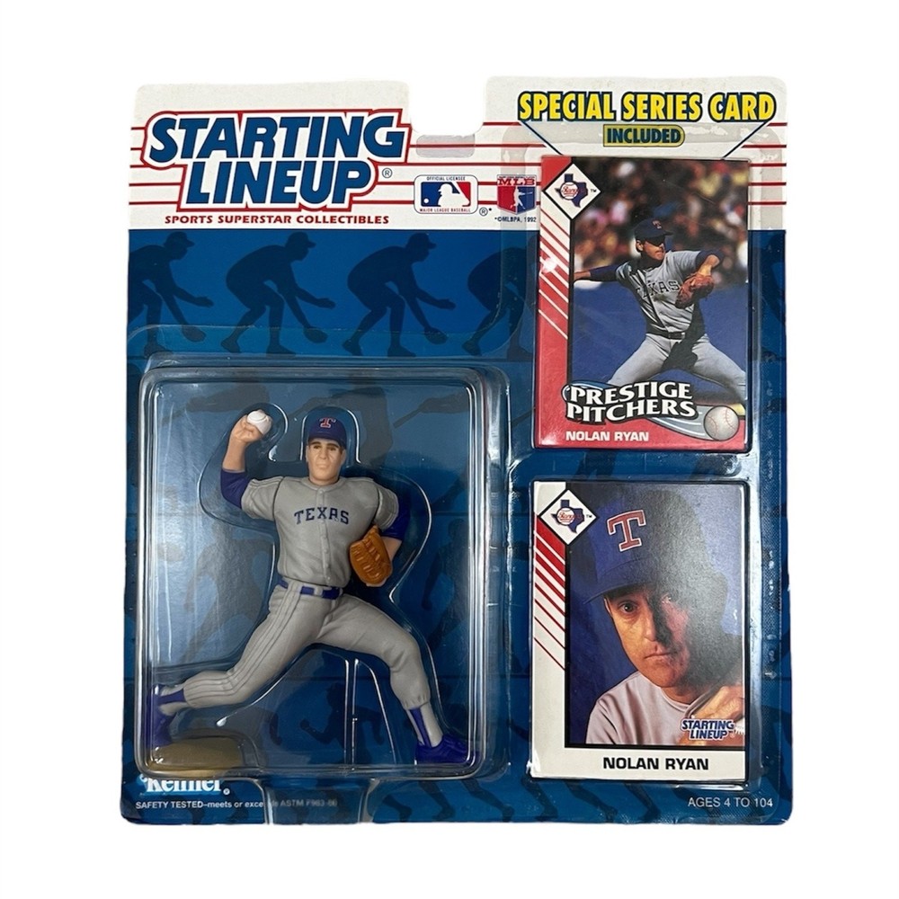 NIB 1993 Starting Lineup Nolan Ryan Action Figure and Collectors Cards