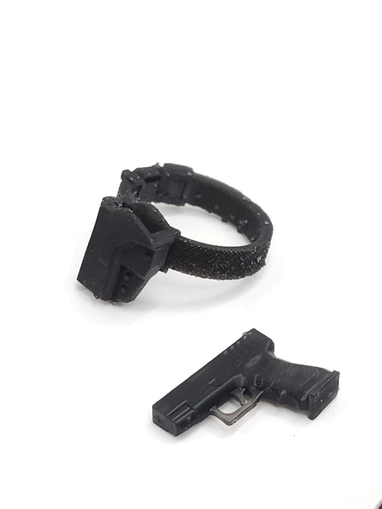 3d Print FEMALE FLEXIBLE LEFT LEG HOLSTER 1:12 GI Joe Classified/Marvel Legend