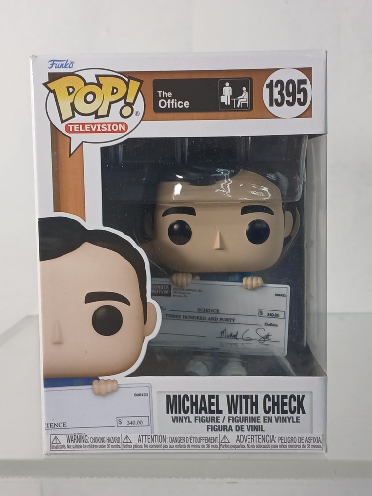 FUNKO POP! MICHAEL WITH CHECK #1395 THE OFFICE VINYL FIGURE